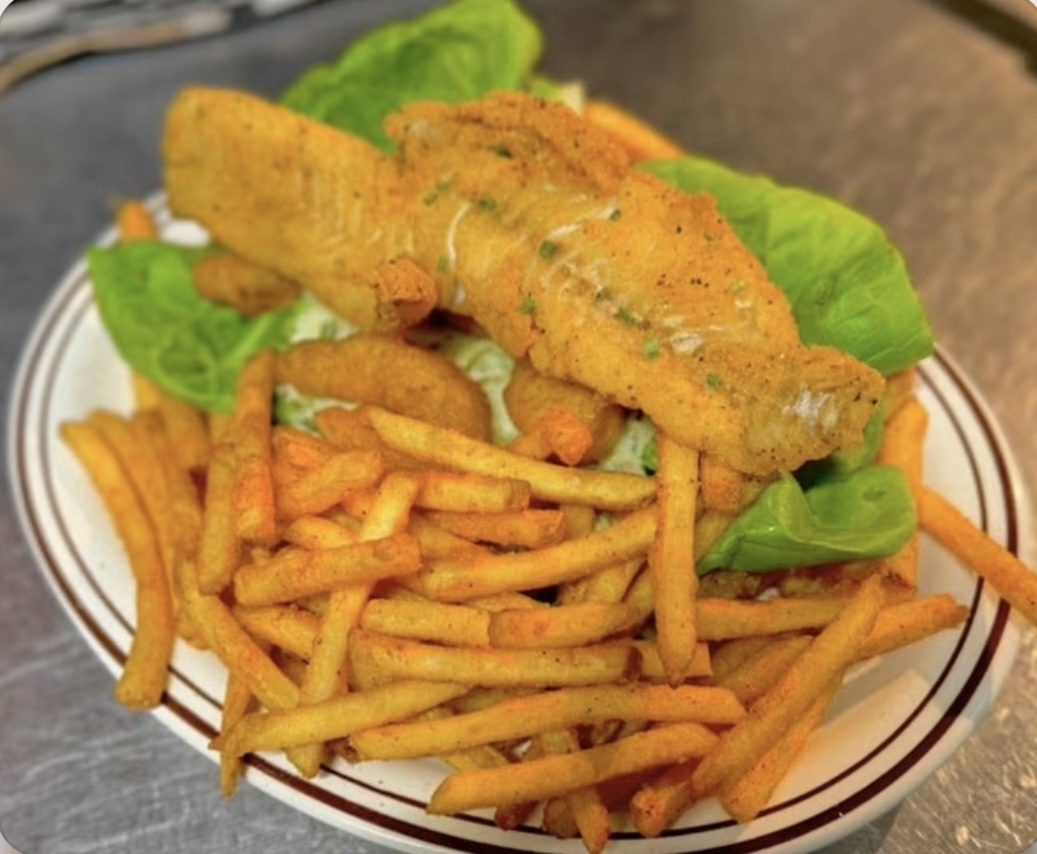 Hearty Wisconsin Friday fish fry plate